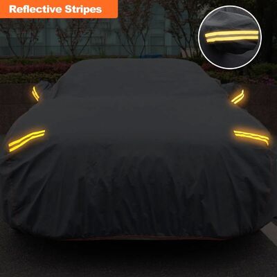 250g PVC Car Cover with 100% Waterproof UV-Proof and Windproof Straps for Universal Fit