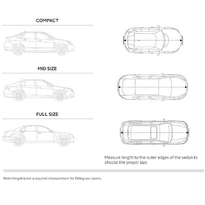 Universal Car Cover UV Proof Waterproof Windproof Protection for Sedan SUV Pickup MPV