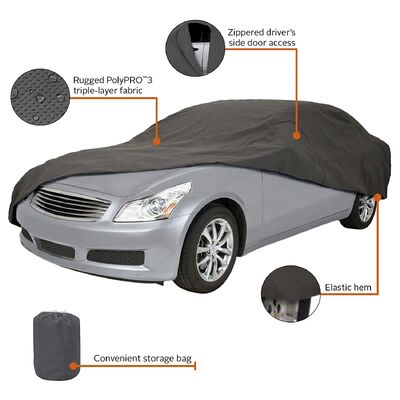 Universal Car Cover UV Proof Waterproof Windproof Protection for Sedan SUV Pickup MPV