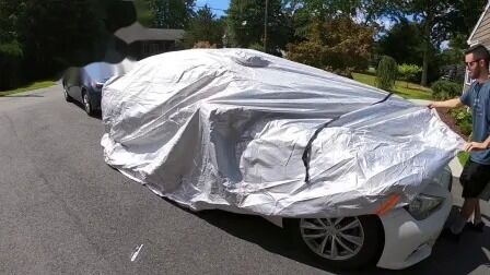 Auto Cover All Weather Protection UV Proof Windproof Design Universal Fit Car Cover