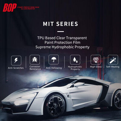 BOP MIT Series High Hydrophobic High Stretch Paint Protection Film with 10 Year Warranty for Vehicle Wrap