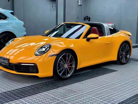 Dmis High Stretchable Satin Metallic 8 Mil Thickness Yellow Car Vinyl Wrap for Full Body Automotive Foil Wrapping