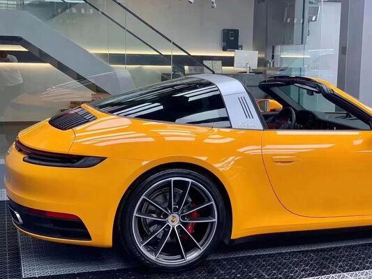 Dmis High Stretchable Satin Metallic 8 Mil Thickness Yellow Car Vinyl Wrap for Full Body Automotive Foil Wrapping