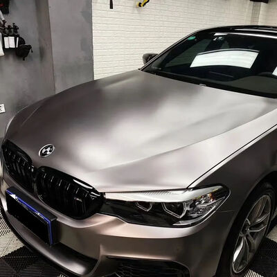 Matte Nardo Grey Car Wrap Vinyl with 8 Mil Thickness and Low Initial Adhesive for Auto Body Wrapping