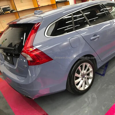 Matte Nardo Grey Car Wrap Vinyl with 8 Mil Thickness and Low Initial Adhesive for Auto Body Wrapping