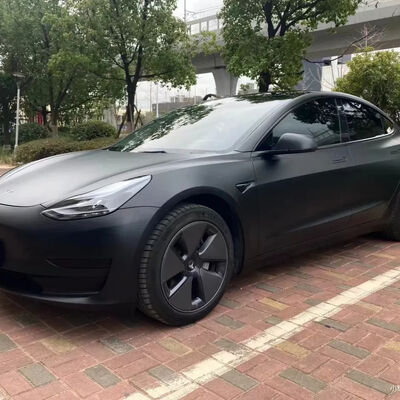 Dmis Satin Metal Black Car Wrap Vinyl with 5 Years Warranty 8 Mil Thickness and Low Initial Adhesive