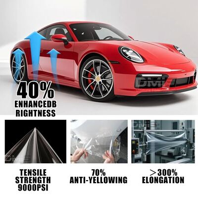 High-Quality TPU Car Wrap Vinyl with 10 Years Warranty 7.5mil Thickness and Self Healing Paint Protection Film