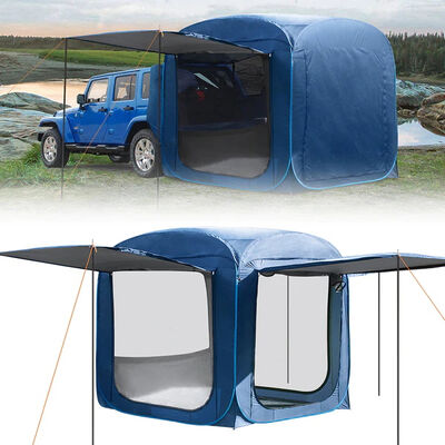 Waterproof 200x200x200cm Portable Car Tent SUV Tailgate Tent for Outdoor Camping