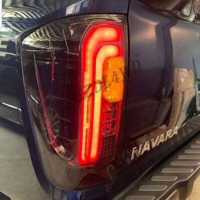Waterproof Smoked Black LED Tail Lights for Navara NP300 with Easy Installation
