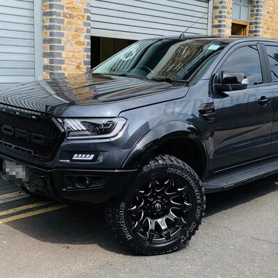 Mustang Style Waterproof LED Headlights for Ford Ranger 2015-2019 with Easy Installation