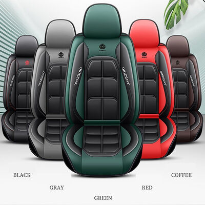 Premium Synthetic Leather Car Seat Covers with Universal Fit and Breathable Waterproof Design