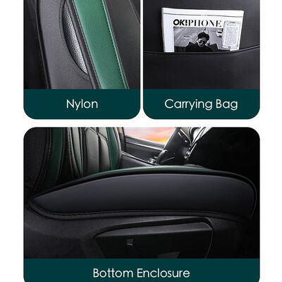 Premium Synthetic Leather Car Seat Covers with Universal Fit and Breathable Waterproof Design