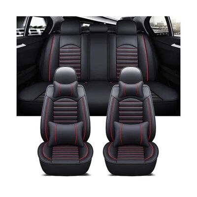 Xiangta Luxury Universal 13 PCS Car Seat Covers for SUV - Breathable, Waterproof, and Easy-Clean Fabric with Leather + Foam