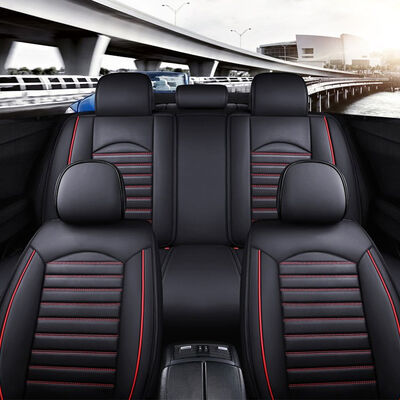 Xiangta Luxury Universal 13 PCS Car Seat Covers for SUV - Breathable, Waterproof, and Easy-Clean Fabric with Leather + Foam