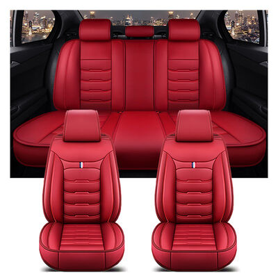 Xiangta Breathable Waterproof Universal Fit Car Seat Cover for 5 Seats Car with Easy-Clean Synthetic Leather