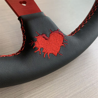 Tiypeor Custom Logo Microfiber Leather/Suede Racing Steering Wheel with Universal Fitment and Customizable Color