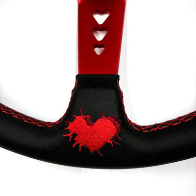 350mm Customizable Embroidery Logo Microfiber Leather Racing Steering Wheel for JDM Cars