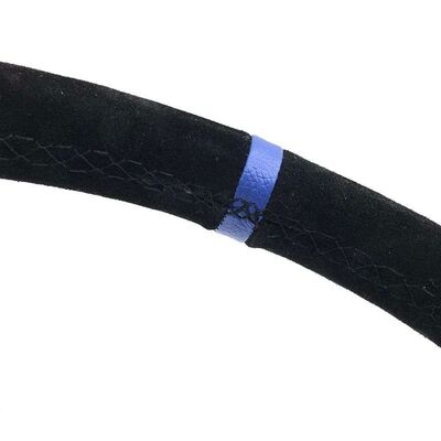 Customizable Embroidered Suede Material Sport Steering Wheel for Modified Cars