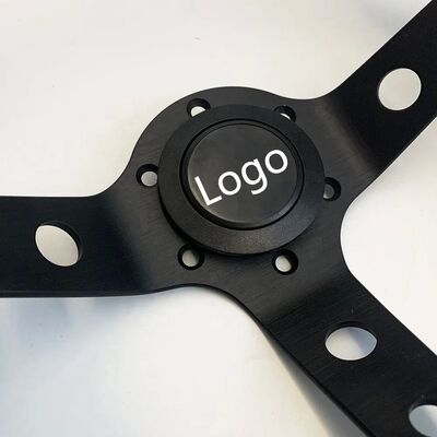 Tiypeor 320/350mm Microfiber Suede Drifting Steering Wheel with Custom Embroidery