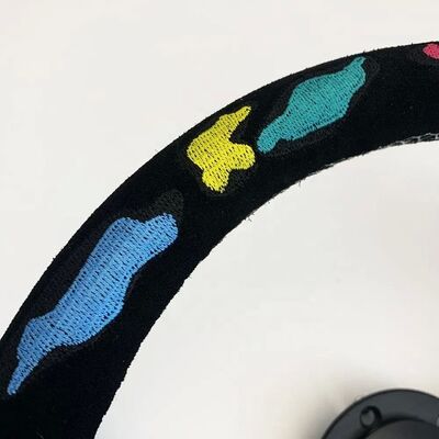 Tiypeor 320/350mm Microfiber Suede Drifting Steering Wheel with Custom Embroidery