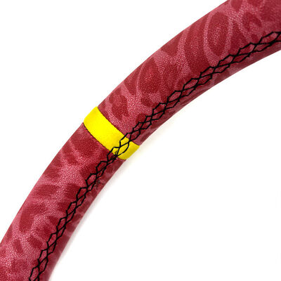 Tiypeor Custom Embroidered Red Camouflage Microfiber JDM Drift Steering Wheel