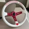 Universal Fitment Custom Logo Steering Wheel with Microfiber Leather/Suede for Sport Style Modification