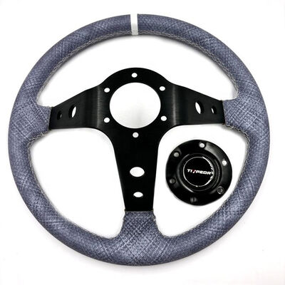 Tiypeor Custom Embroidered Deep Dish Universal Fit JDM Drift Steering Wheel