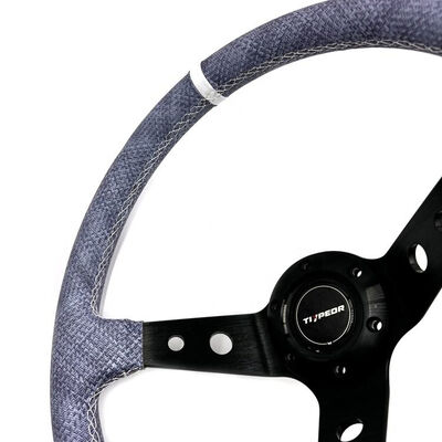 Tiypeor Custom Embroidered Deep Dish Universal Fit JDM Drift Steering Wheel